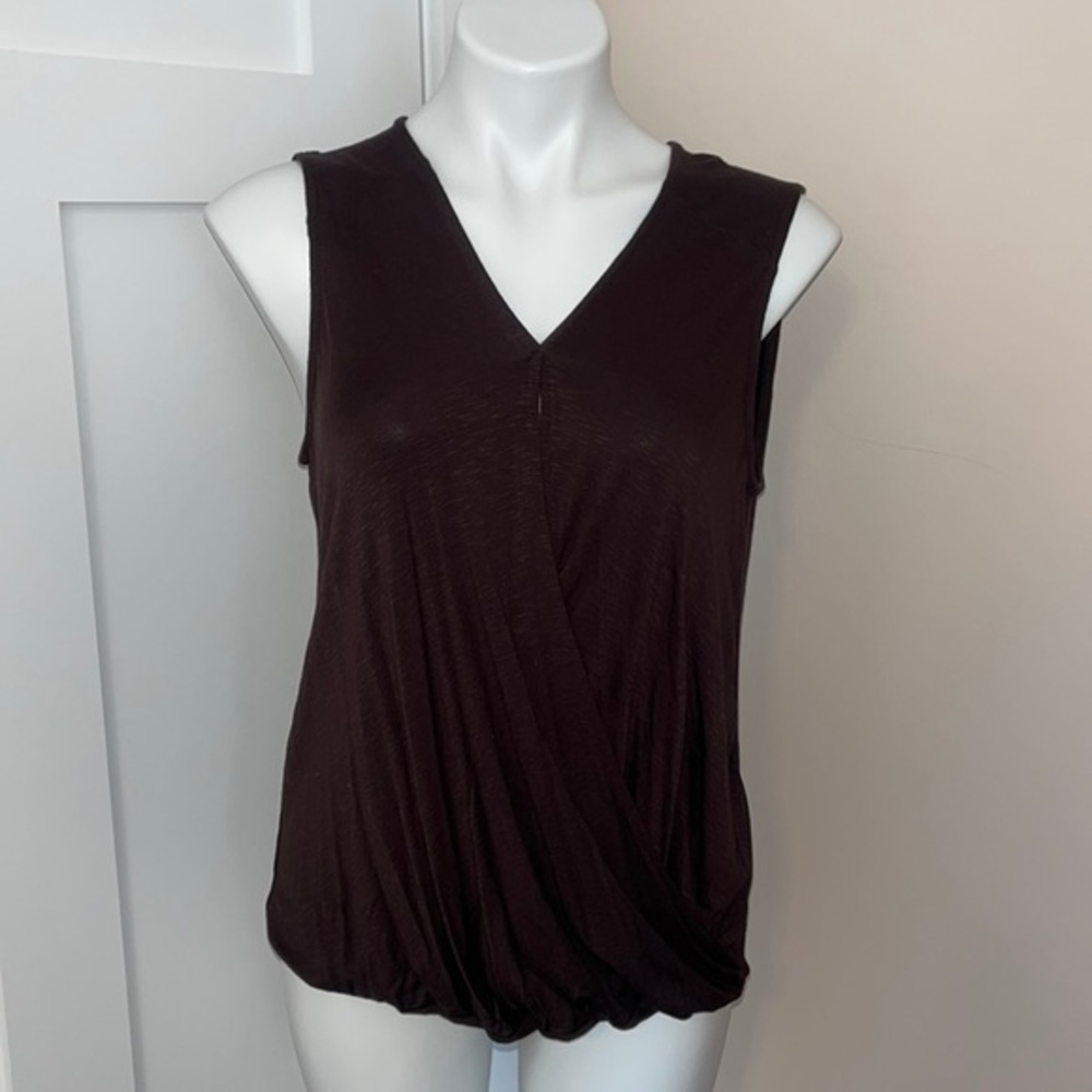 Chocolate Brown Nordstrom Rack Draped Tank